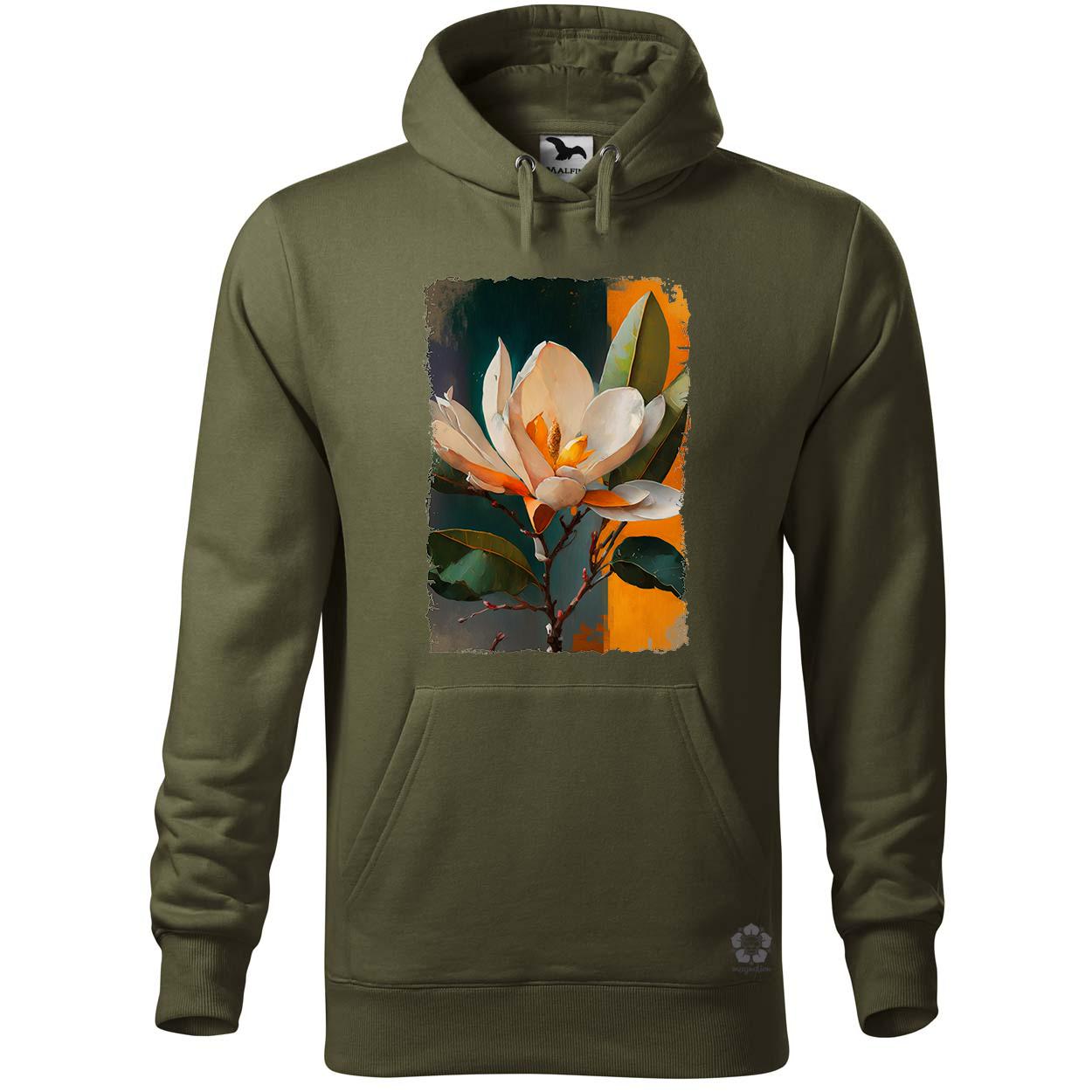 Festett magnolia v2 egyedi  pulóver 