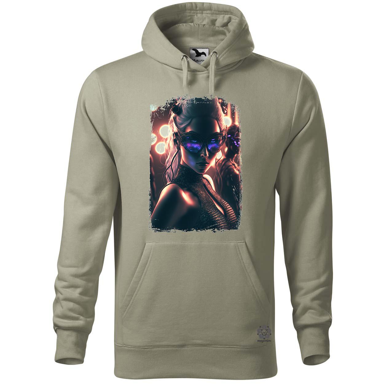 Fotorealisztikus techno lány v1 egyedi  pulóver 