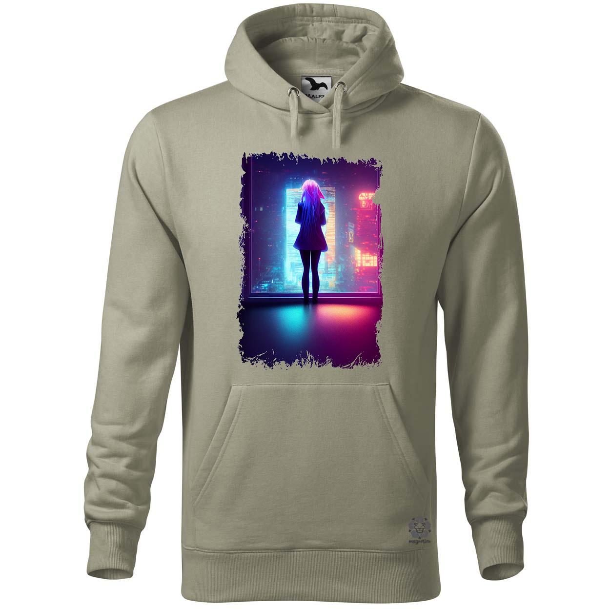 Lány egyedül a neon szobában v3 egyedi  pulóver 