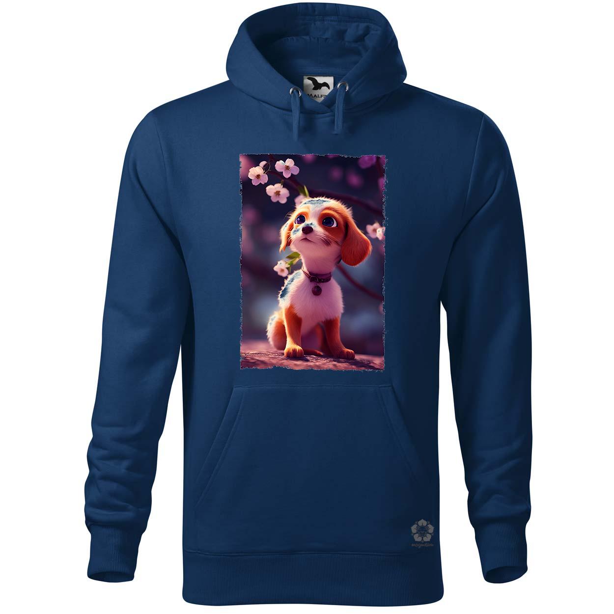 Boldog apró aranyos kutya v1 egyedi  pulóver 