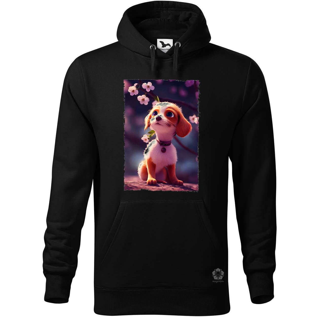 Boldog apró aranyos kutya v1 egyedi  pulóver 
