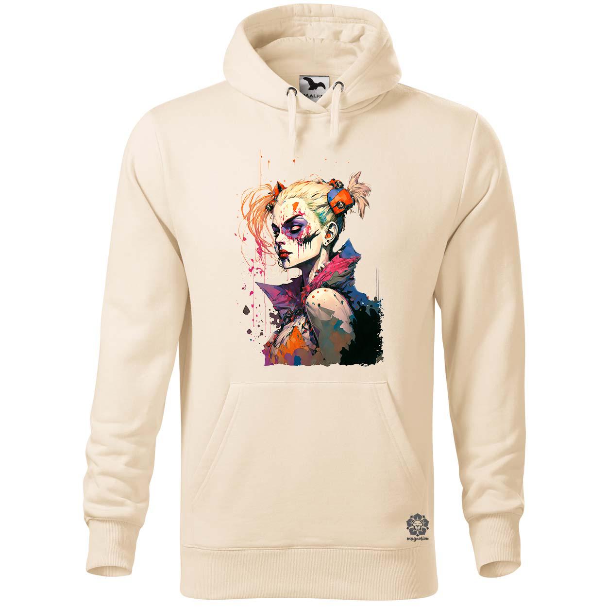 Harley Quinn portré digitális művészet egyedi  pulóver 