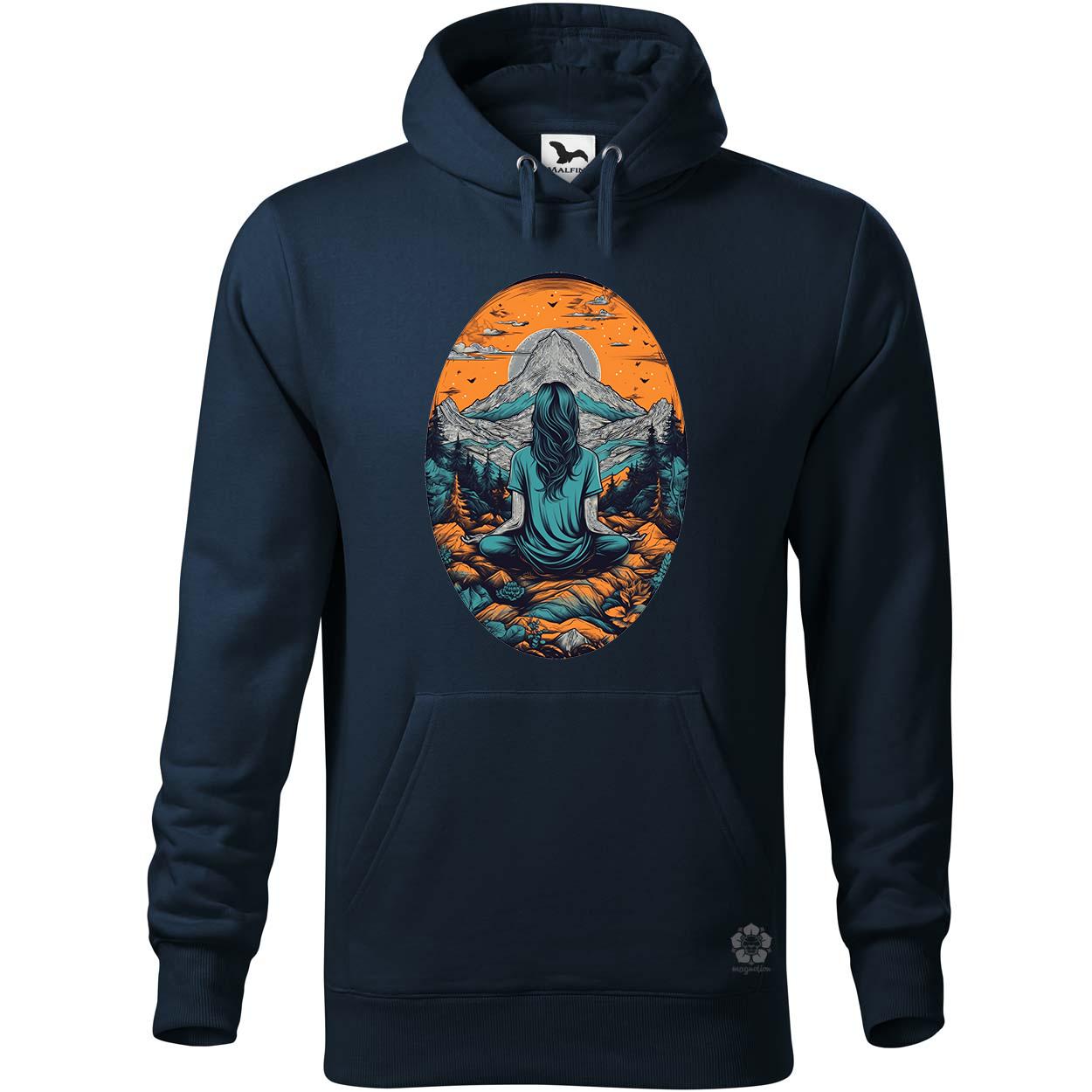 Hegyen meditálás v3 egyedi  pulóver 