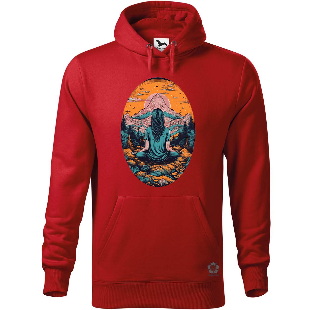 Hegyen meditálás v3 egyedi  pulóver 