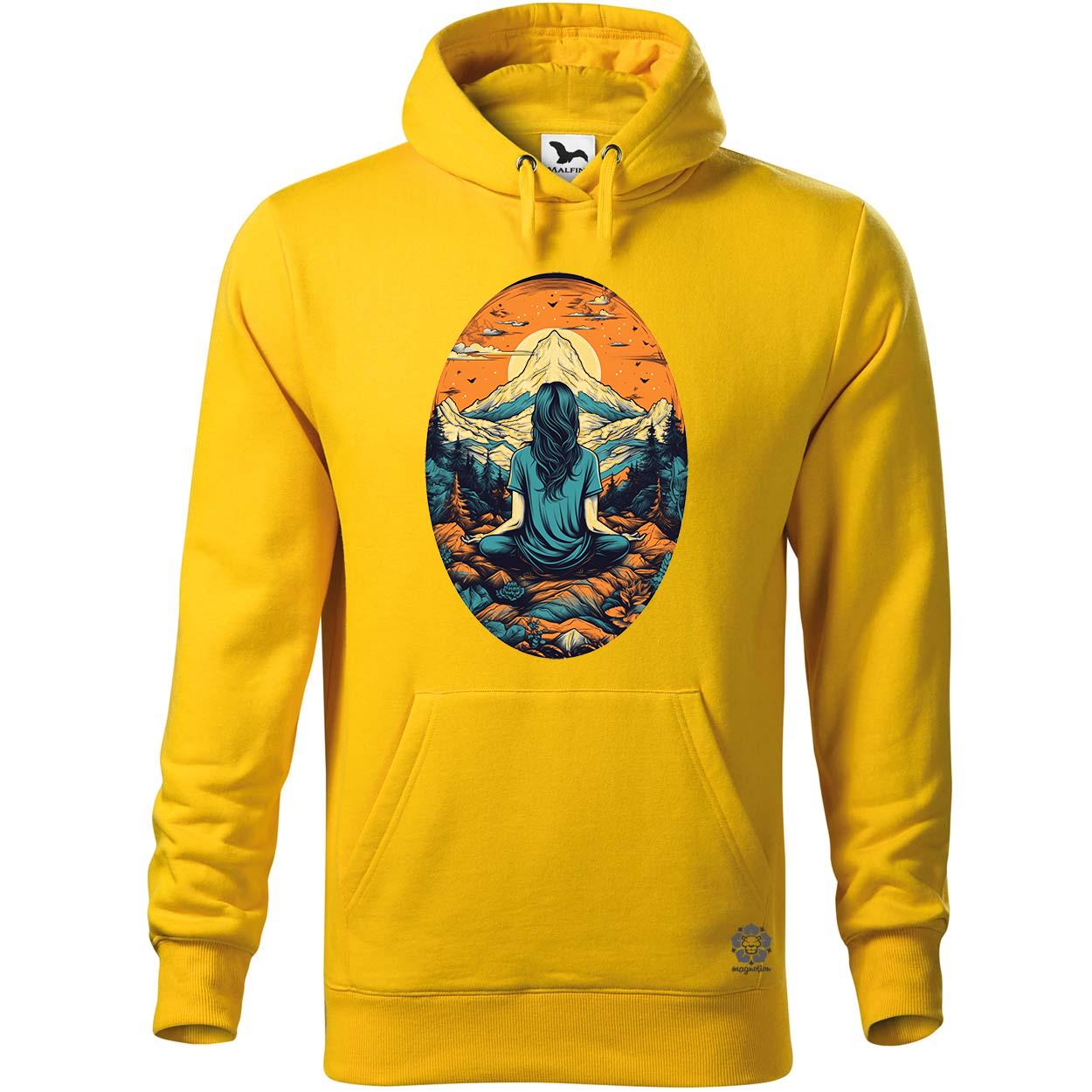 Hegyen meditálás v3 egyedi  pulóver 