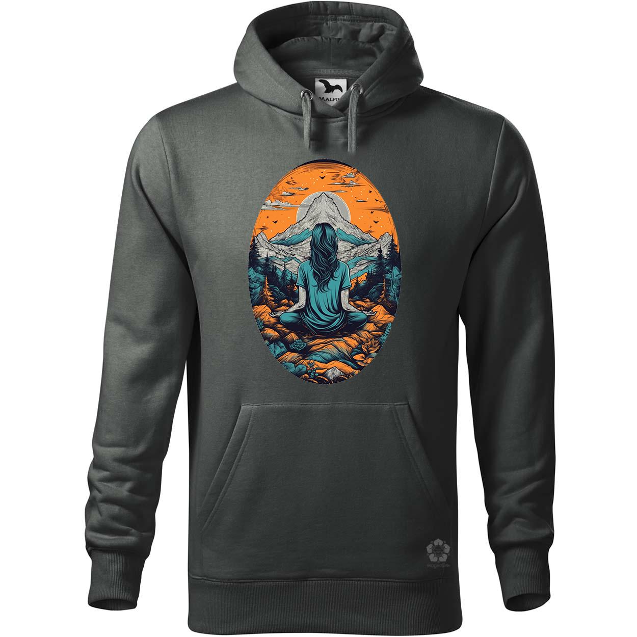 Hegyen meditálás v3 egyedi  pulóver 