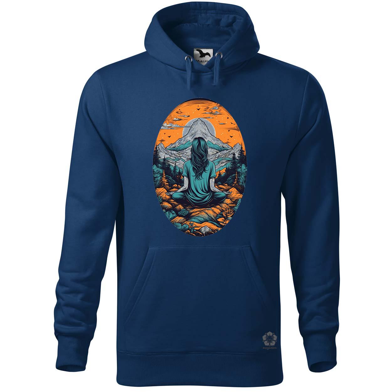 Hegyen meditálás v3 egyedi  pulóver 