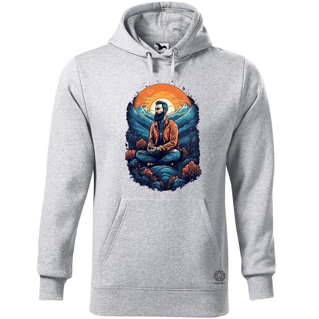 Hegyen meditálás v5 egyedi  pulóver 