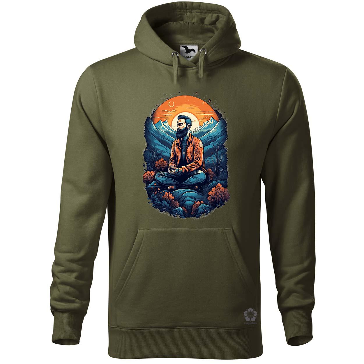 Hegyen meditálás v5 egyedi  pulóver 