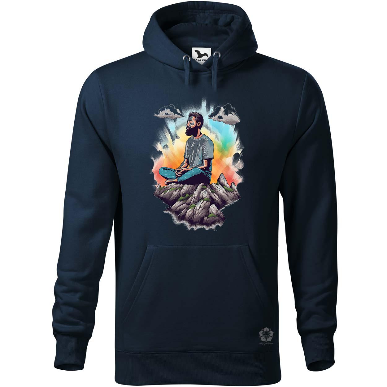 Hegyen meditálás v7 egyedi  pulóver 