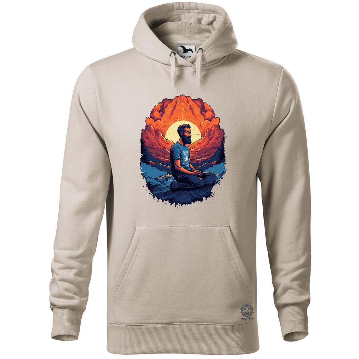 Hegyen meditálás v8 egyedi  pulóver 