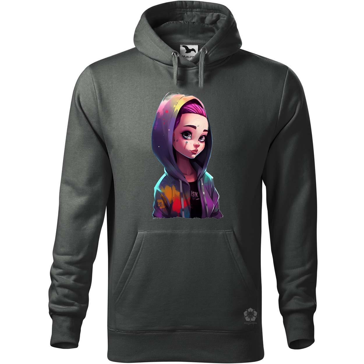 Kapucnis lány v2 egyedi  pulóver 
