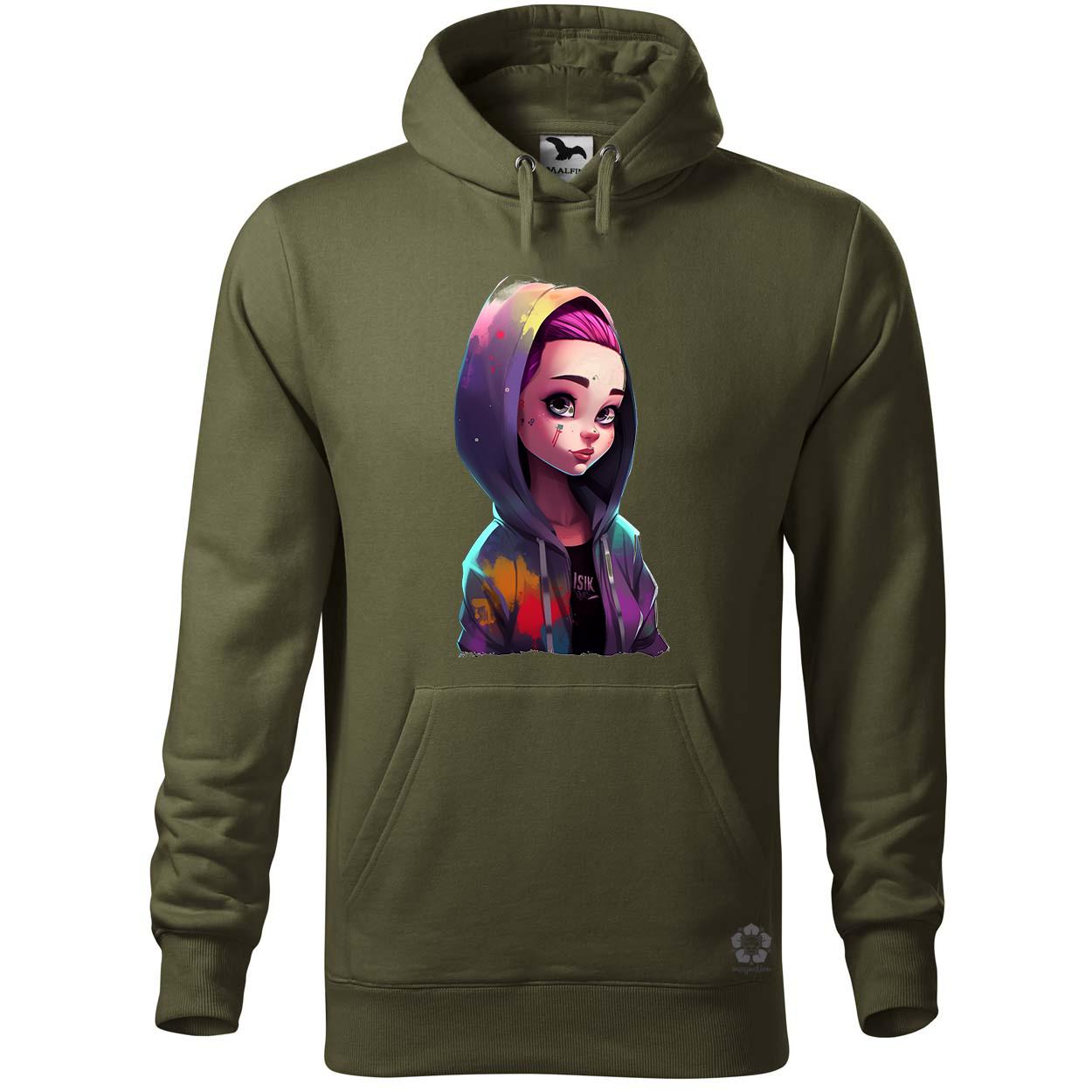 Kapucnis lány v2 egyedi  pulóver 