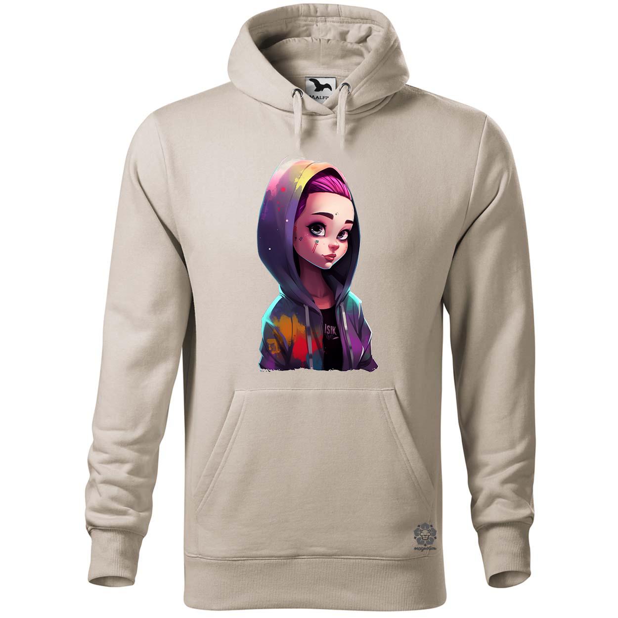 Kapucnis lány v2 egyedi  pulóver 