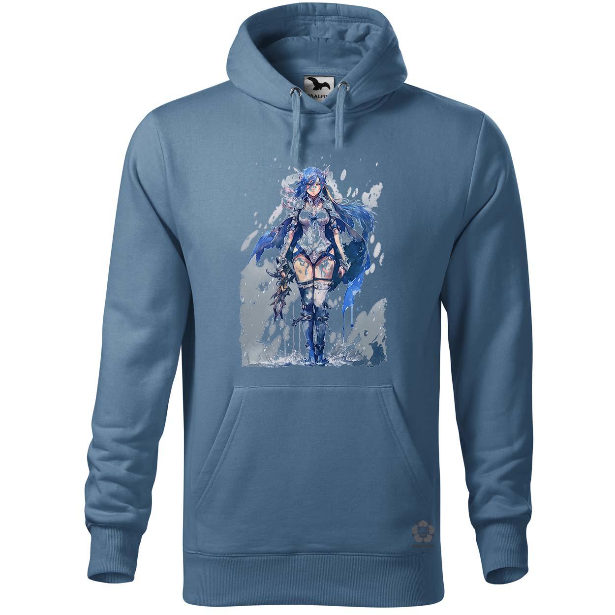 Kék hajú anime lány egyedi  pulóver 