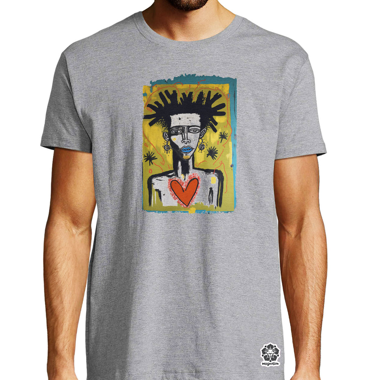 Basquiat digitális művészet v1 egyedi póló 