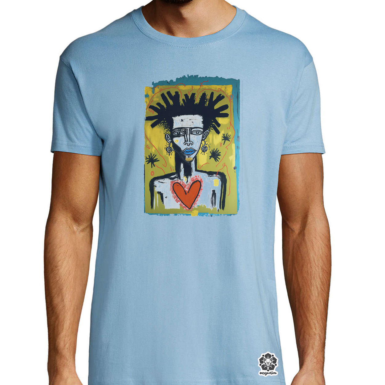 Basquiat digitális művészet v1 egyedi póló 