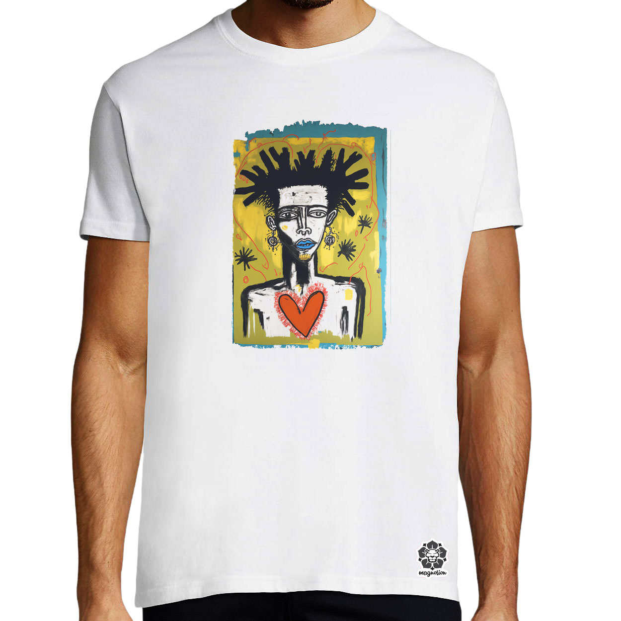 Basquiat digitális művészet v1 egyedi póló 