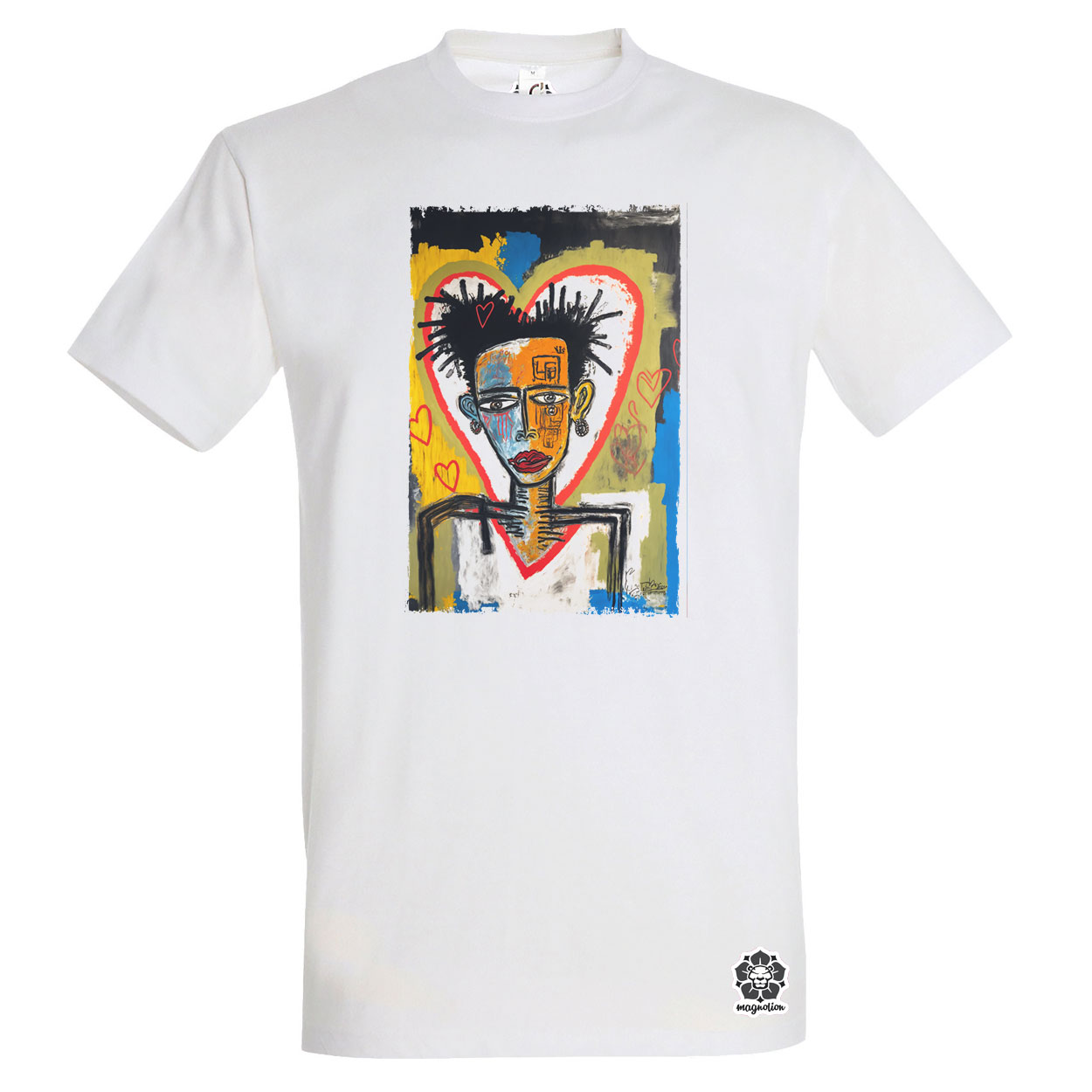 Basquiat digitális művészet v2 egyedi póló 