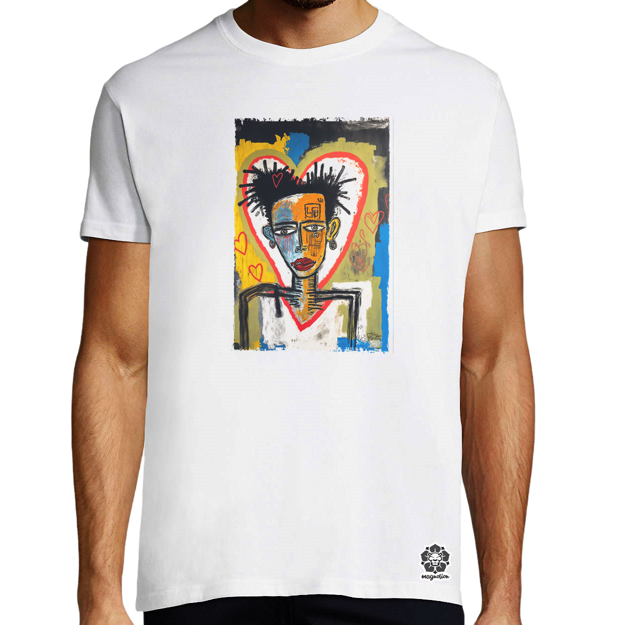 Basquiat digitális művészet v2 egyedi póló 