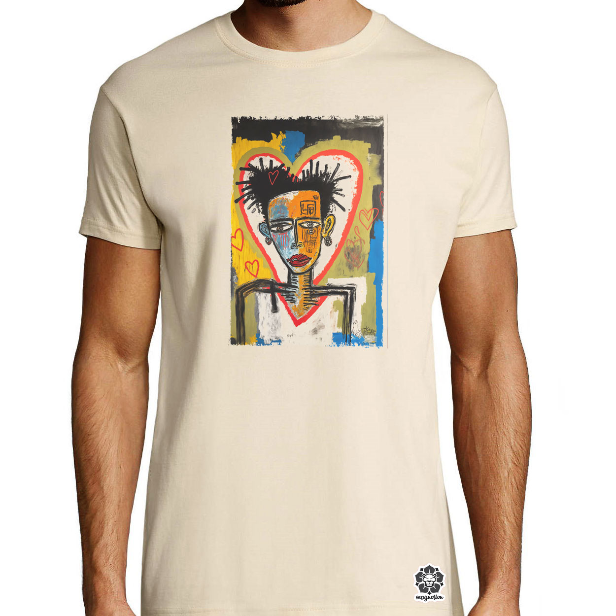 Basquiat digitális művészet v2 egyedi póló 