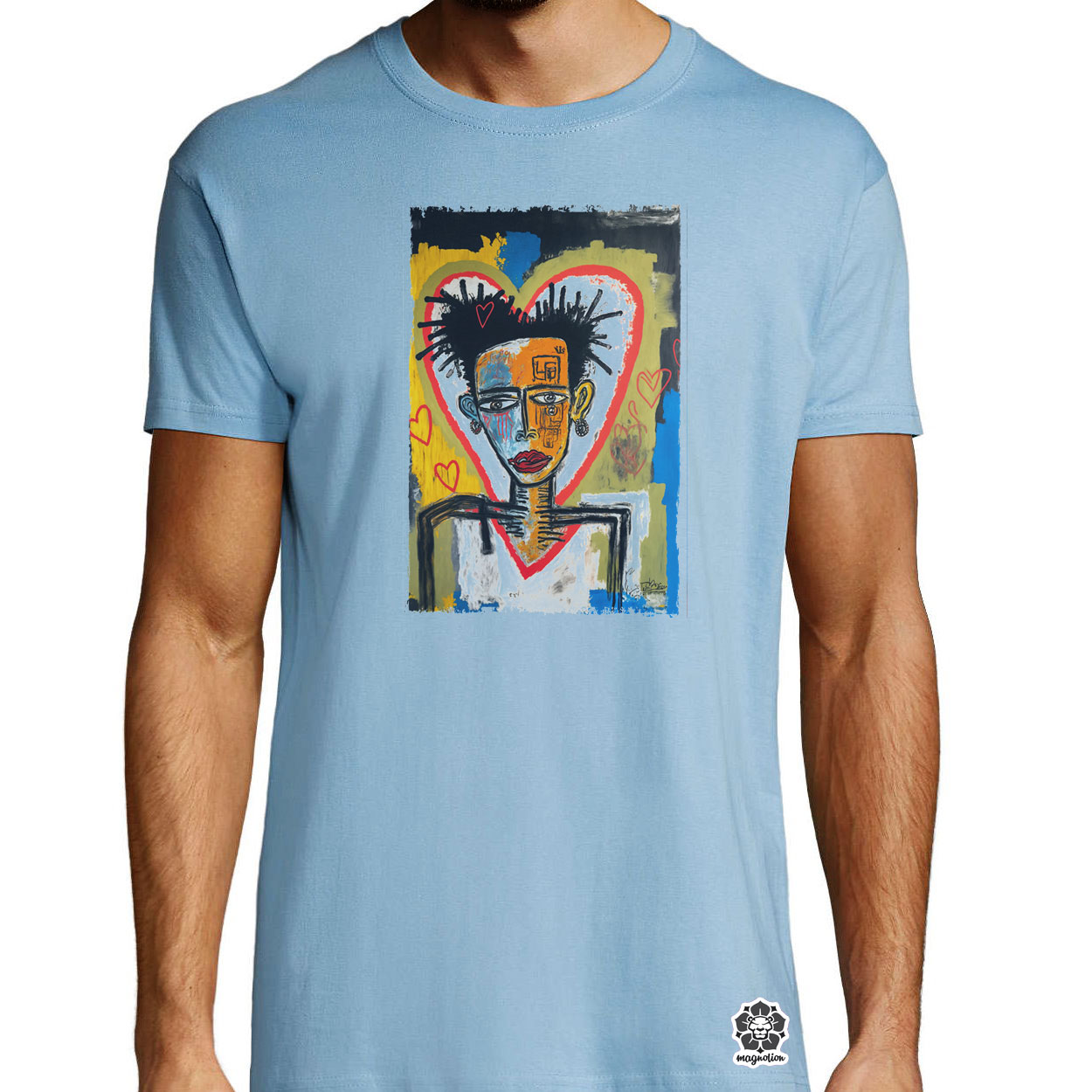 Basquiat digitális művészet v2 egyedi póló 