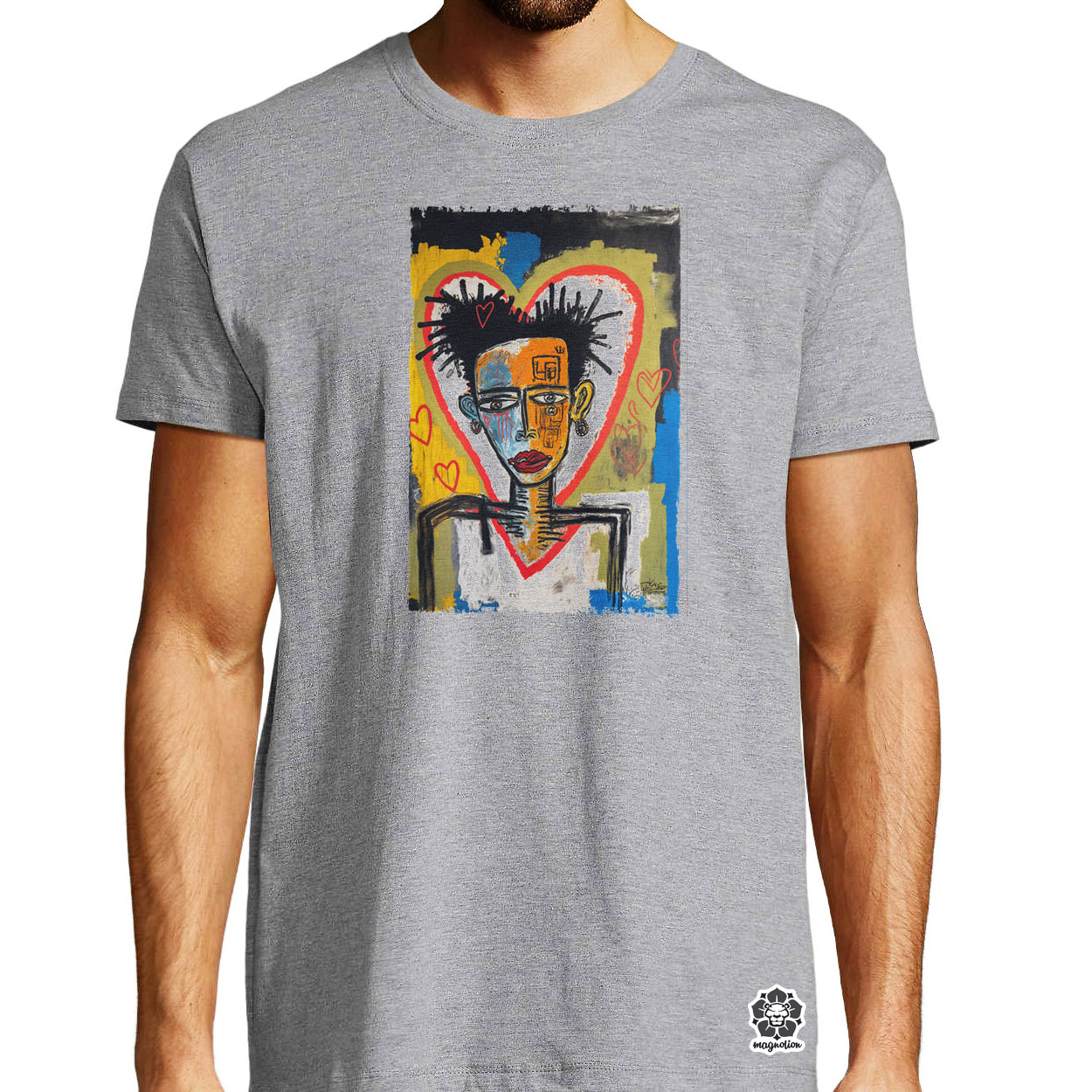 Basquiat digitális művészet v2 egyedi póló 