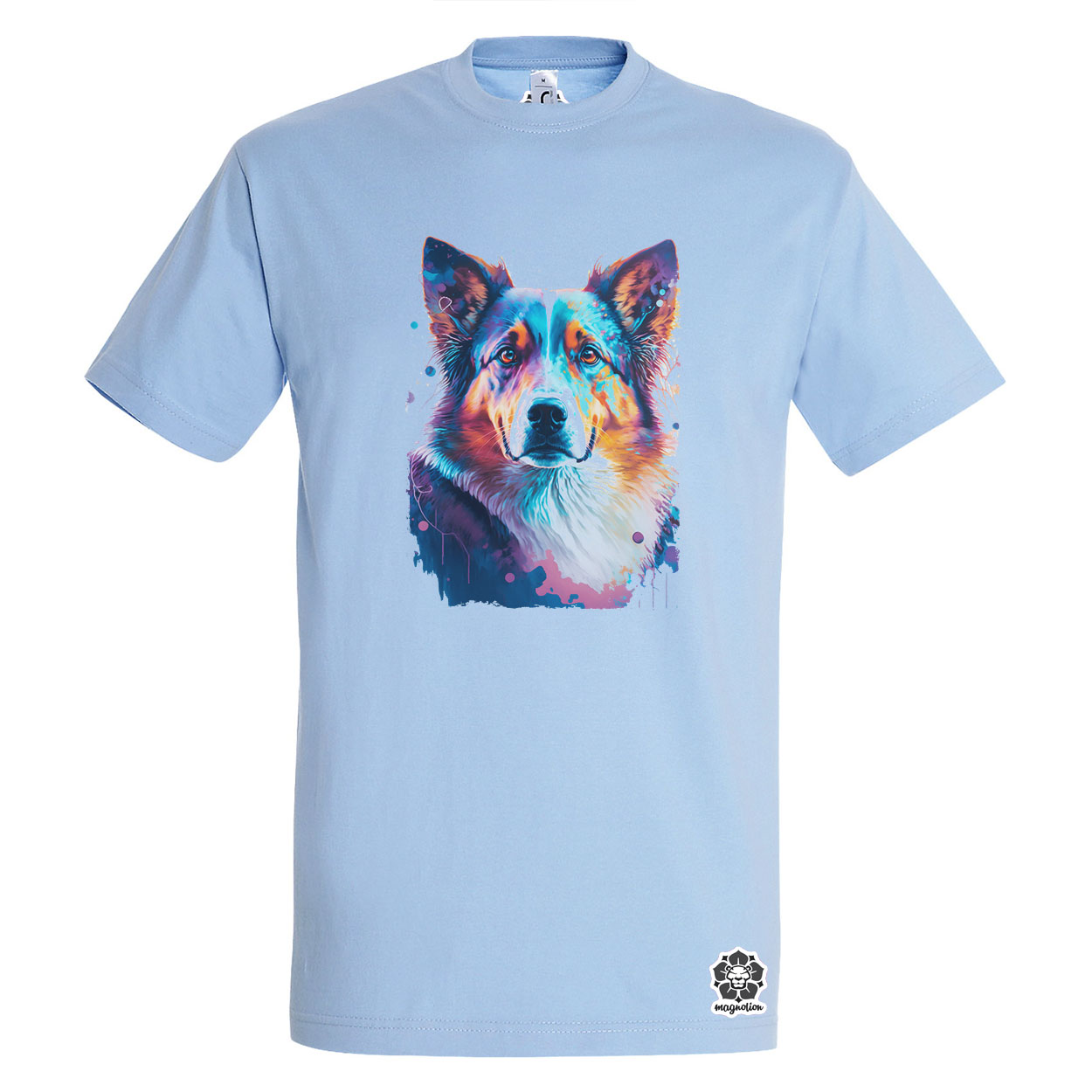 Border collie rajz v1 egyedi póló 