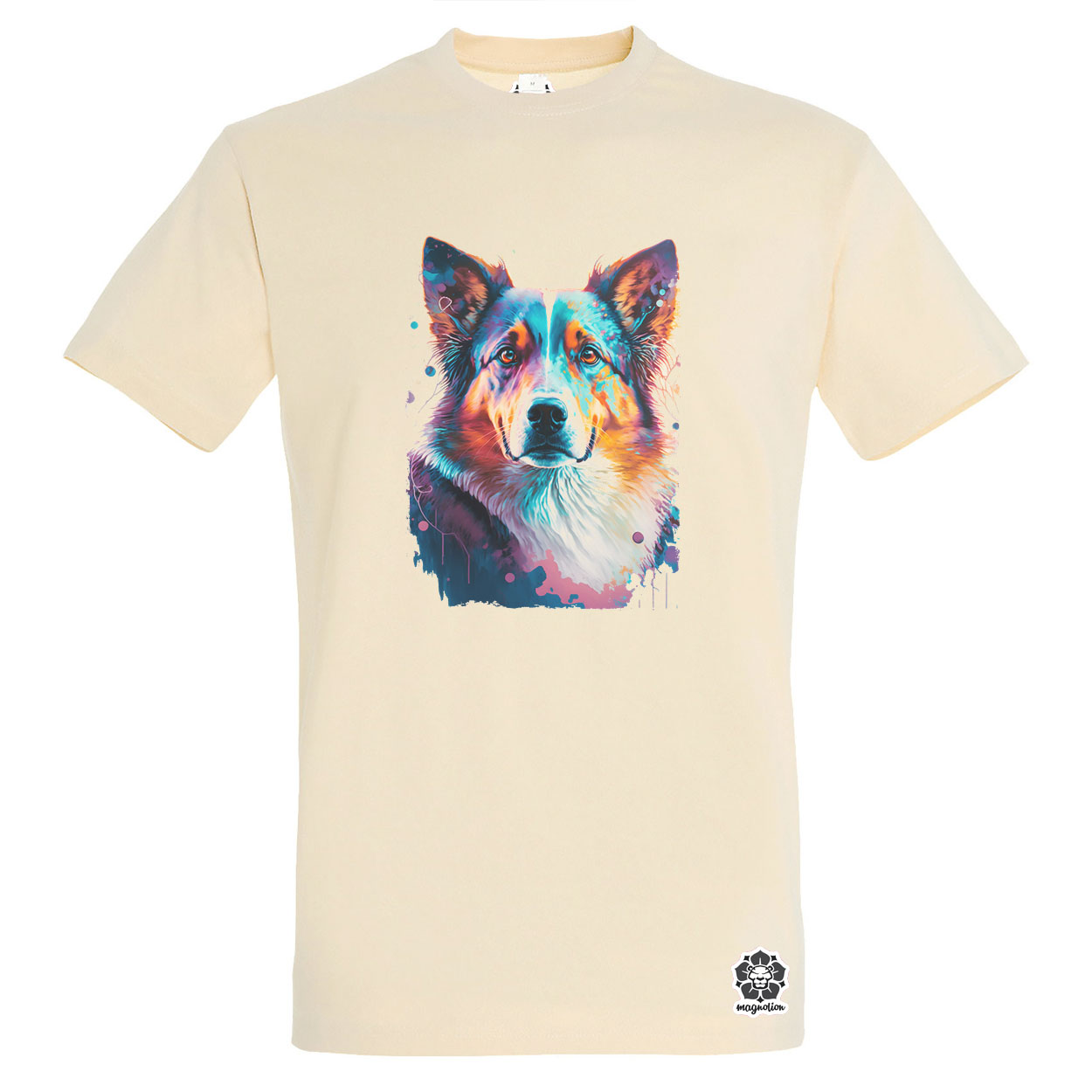 Border collie rajz v1 egyedi póló 