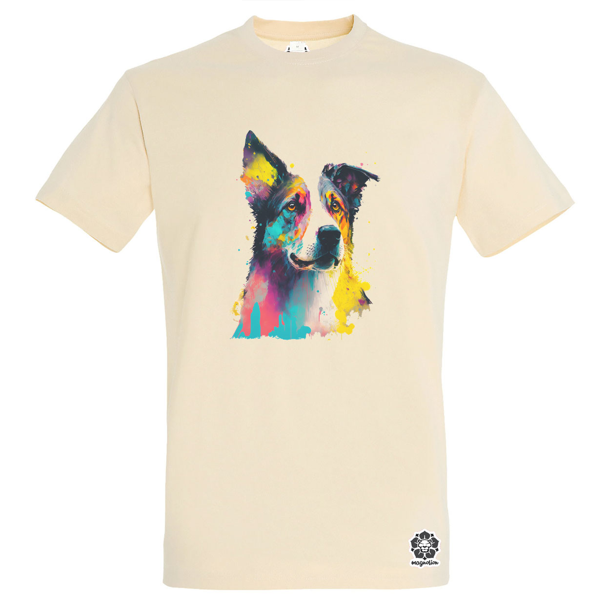 Border collie rajz v2 egyedi póló 