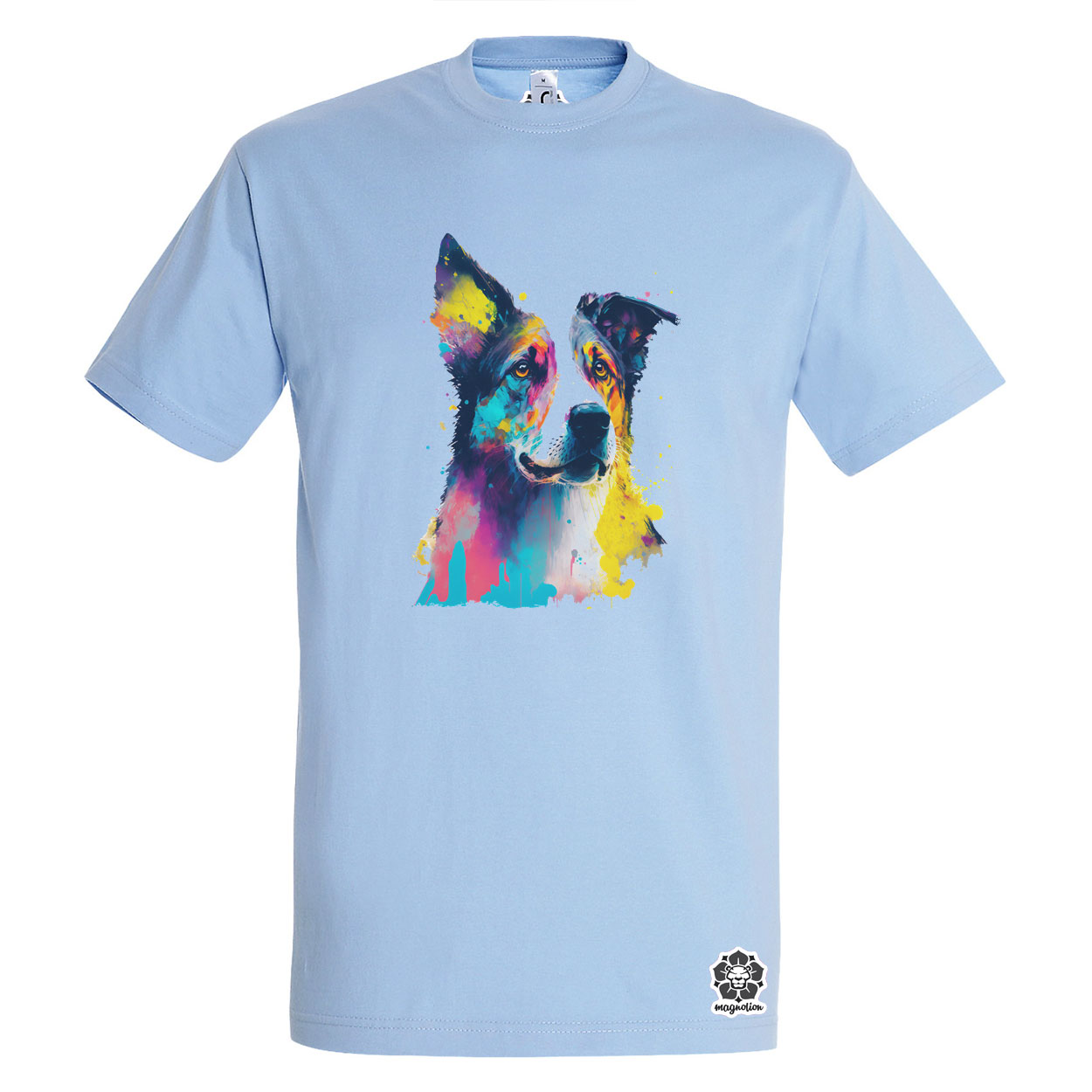 Border collie rajz v2 egyedi póló 