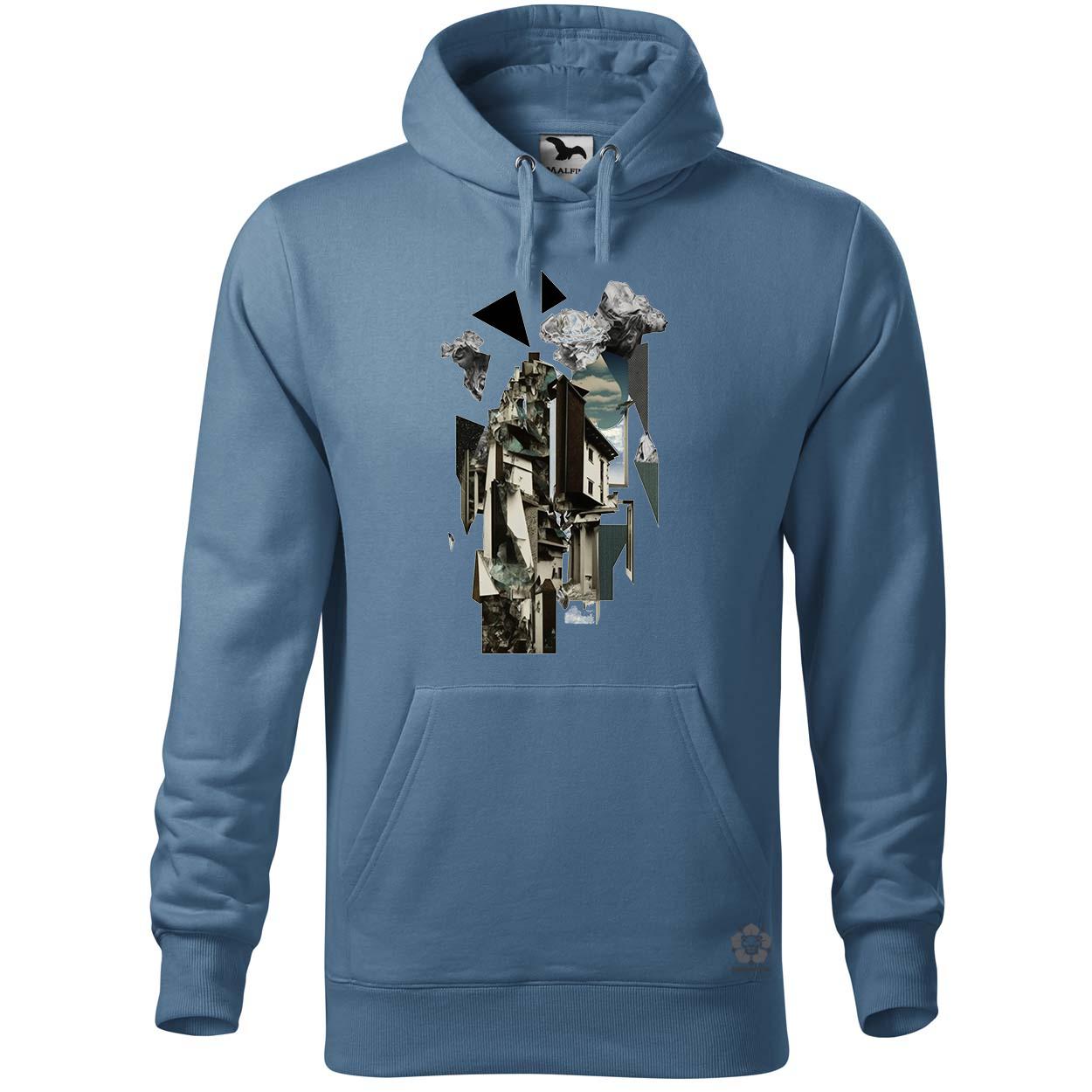 Kollázs szürreál v4 egyedi  pulóver 