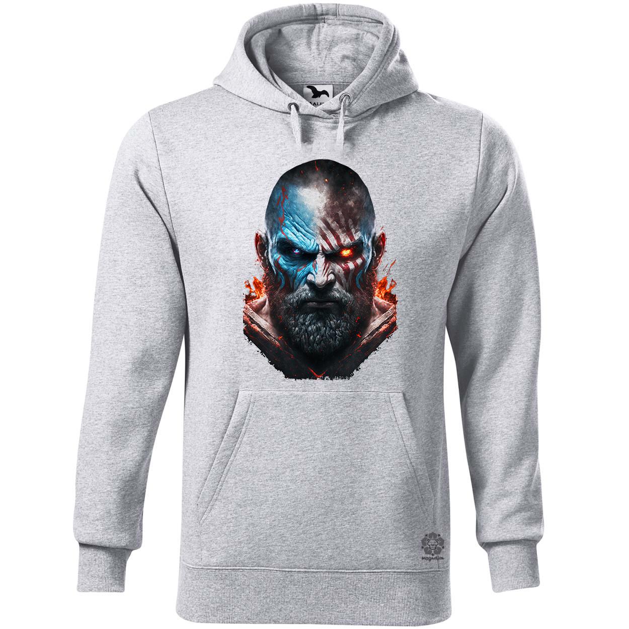 Kratos portré v2 egyedi  pulóver 