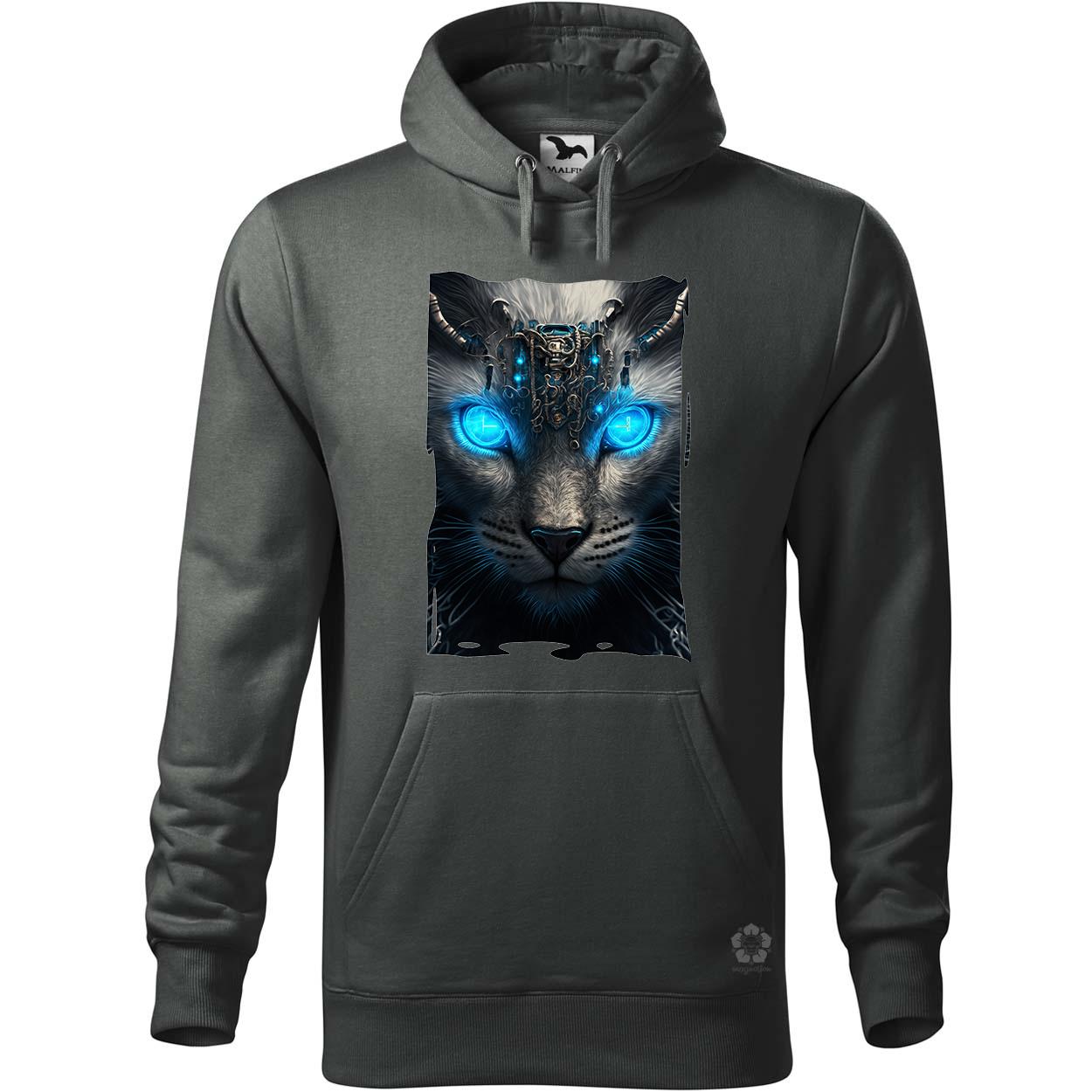 Kiborg leopárd portré v1 egyedi  pulóver 