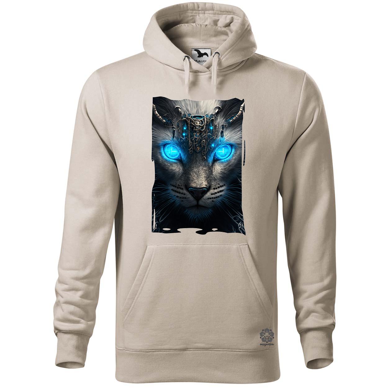 Kiborg leopárd portré v1 egyedi  pulóver 