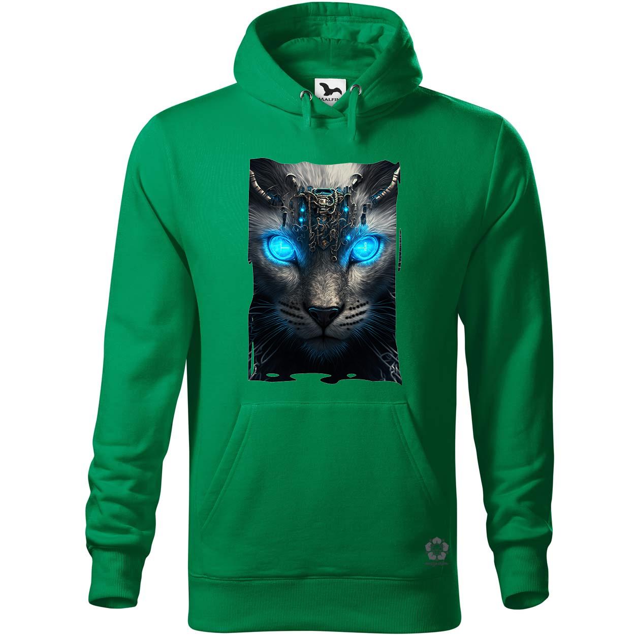 Kiborg leopárd portré v1 egyedi  pulóver 