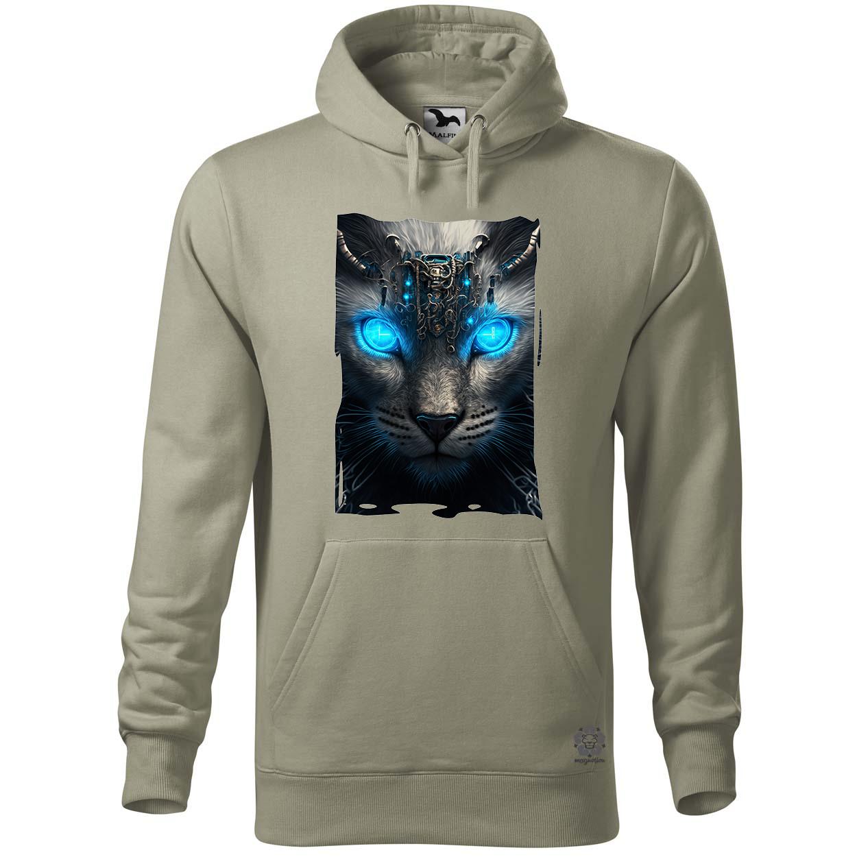 Kiborg leopárd portré v1 egyedi  pulóver 