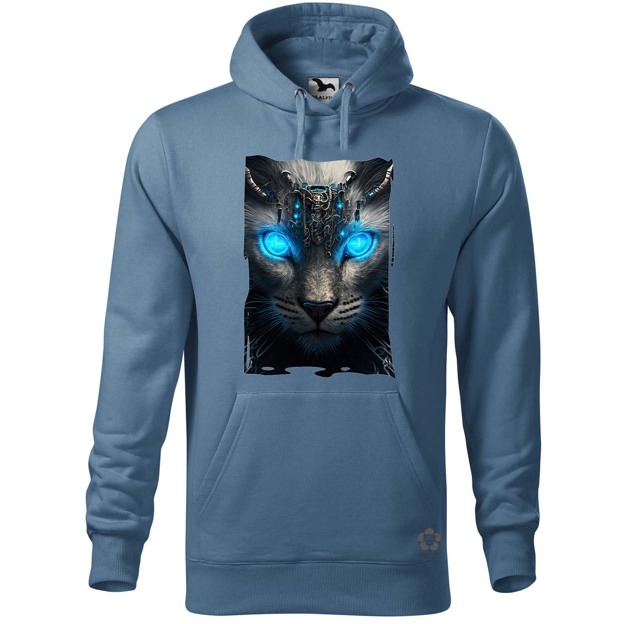 Kiborg leopárd portré v1 egyedi  pulóver 