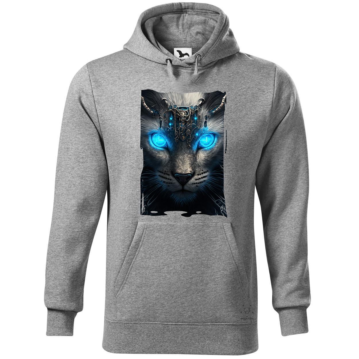 Kiborg leopárd portré v1 egyedi  pulóver 