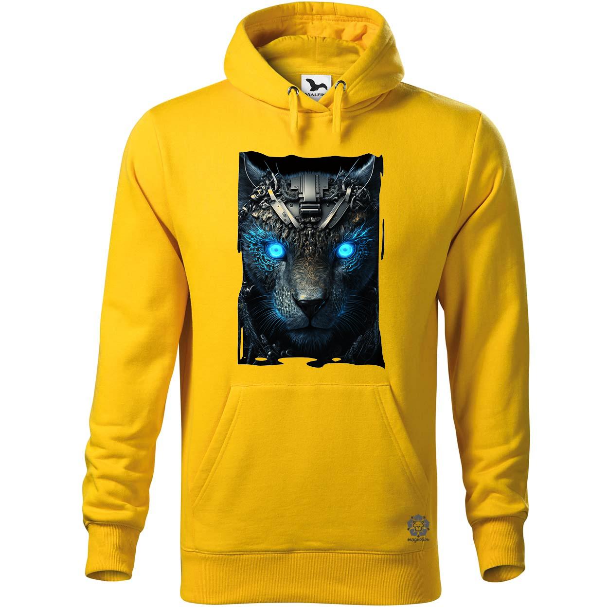 Kiborg leopárd portré v2 egyedi  pulóver 