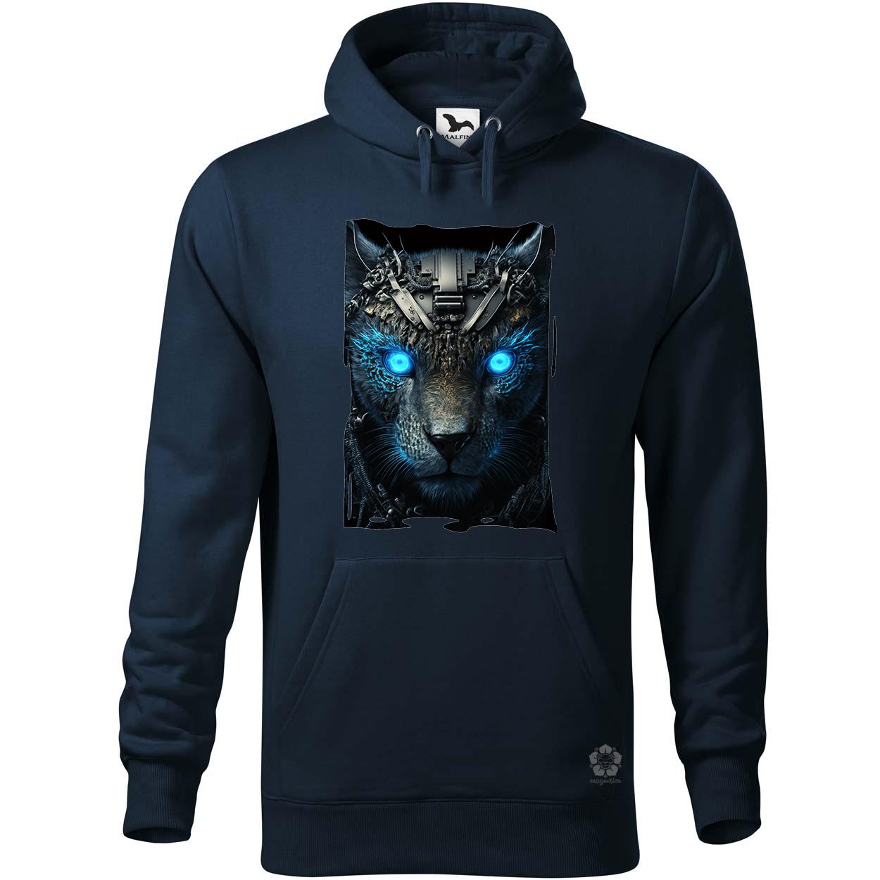 Kiborg leopárd portré v2 egyedi  pulóver 