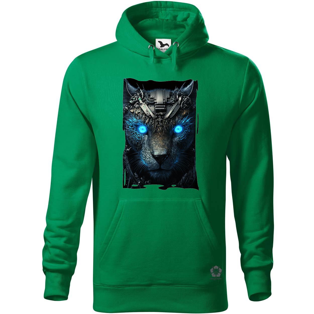 Kiborg leopárd portré v2 egyedi  pulóver 