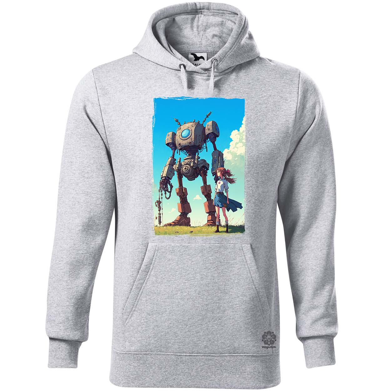 Lány és ócska robotja v2 egyedi  pulóver 