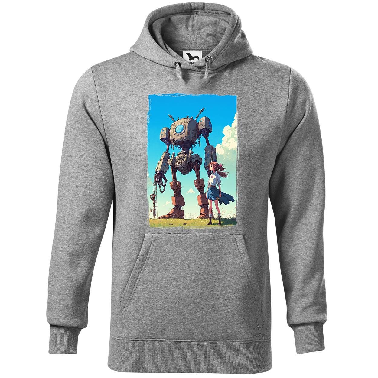 Lány és ócska robotja v2 egyedi  pulóver 