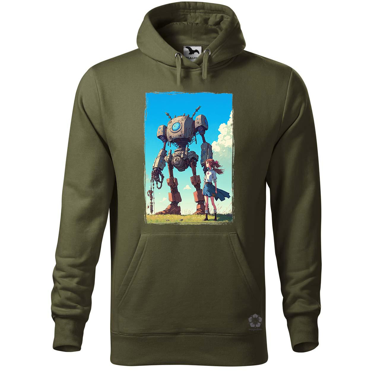 Lány és ócska robotja v2 egyedi  pulóver 