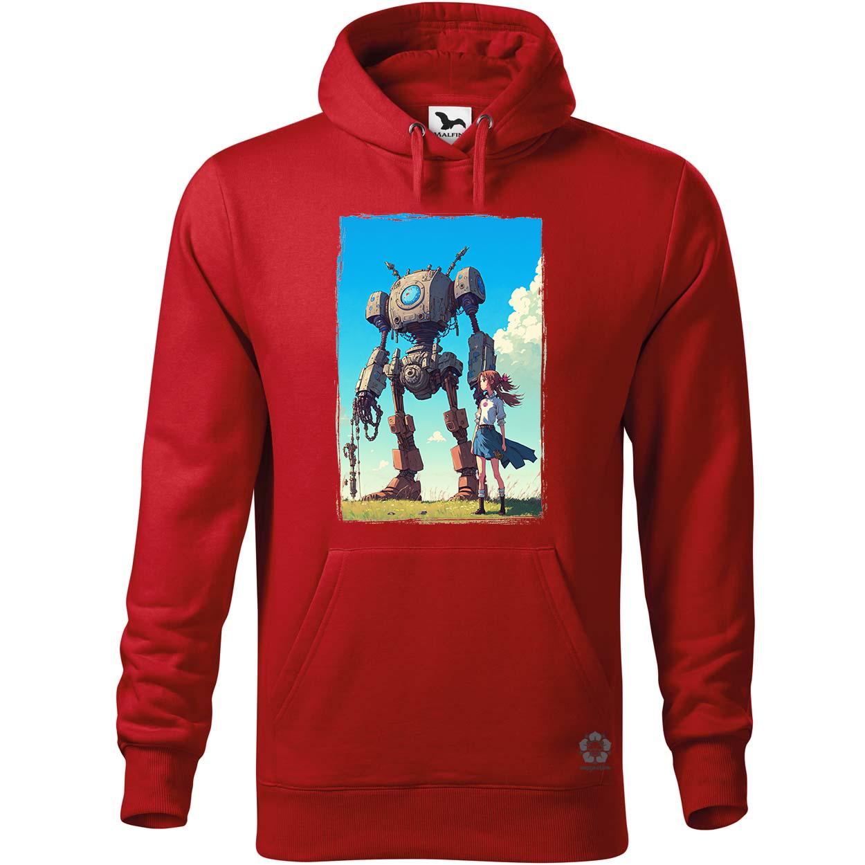 Lány és ócska robotja v2 egyedi  pulóver 