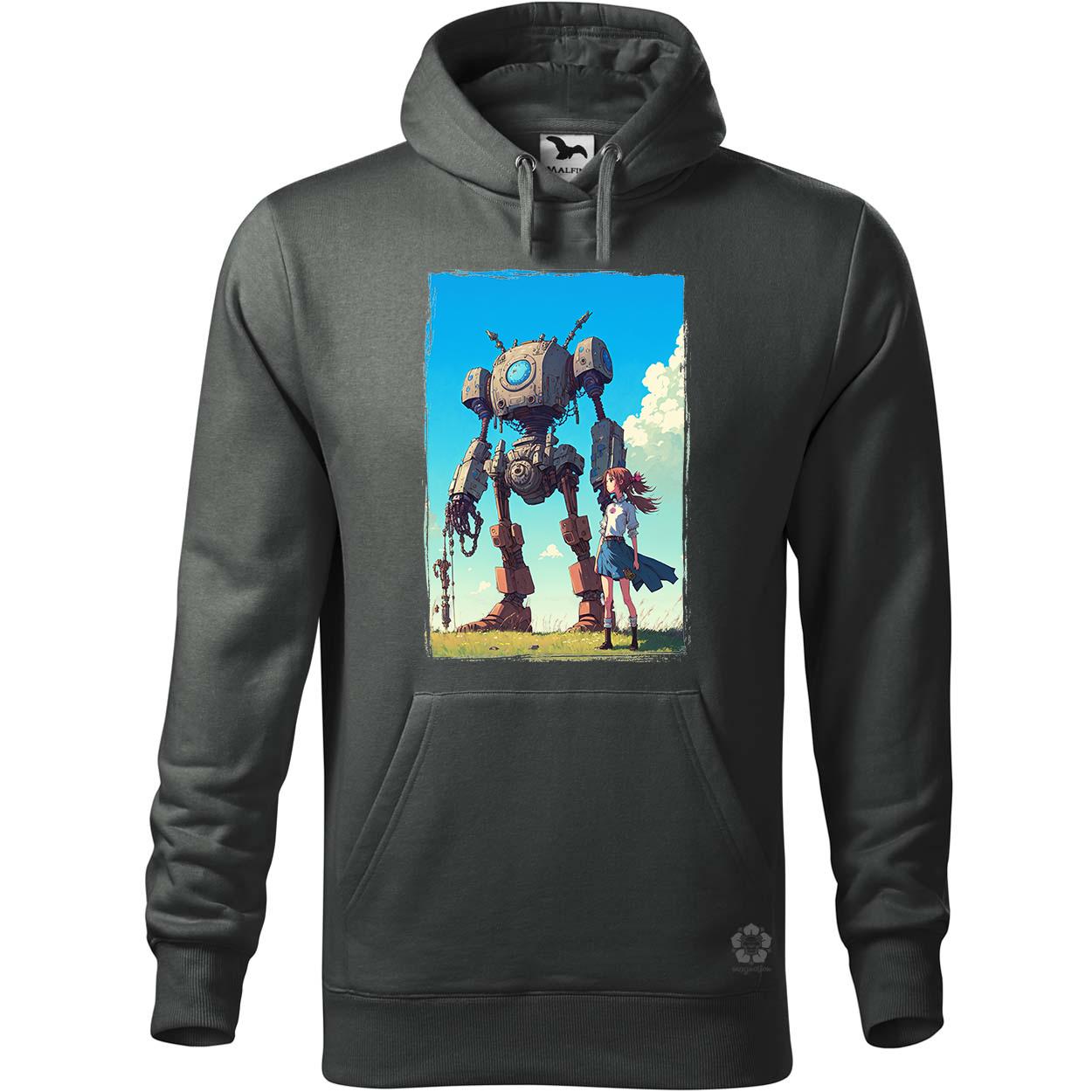 Lány és ócska robotja v2 egyedi  pulóver 