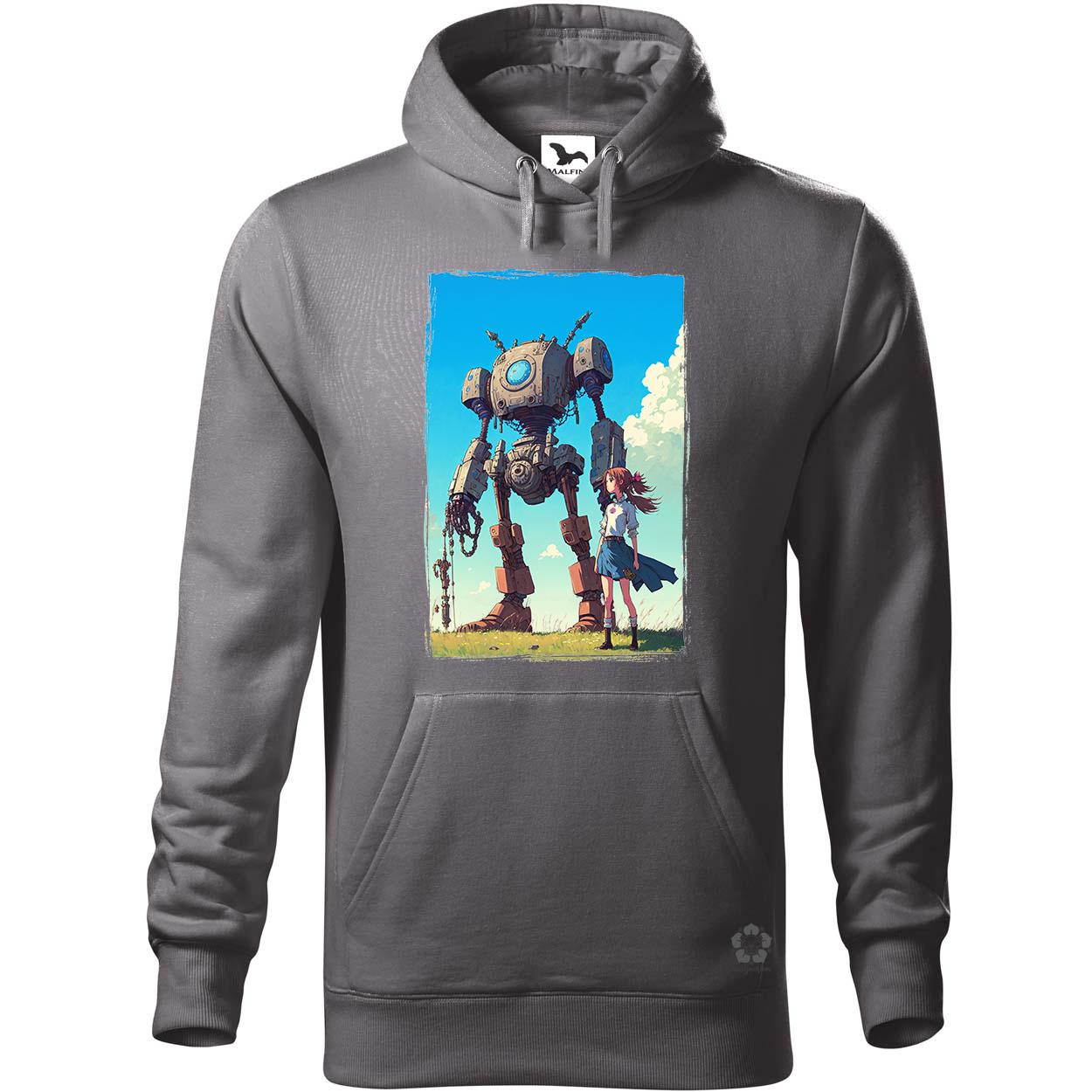 Lány és ócska robotja v2 egyedi  pulóver 