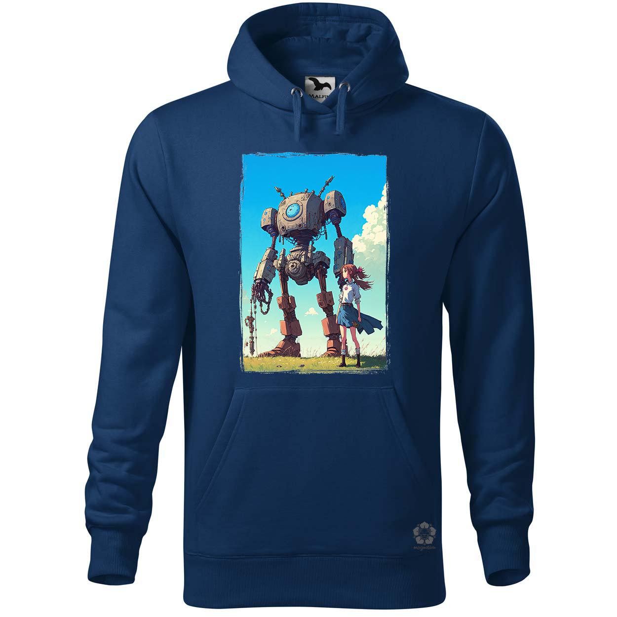 Lány és ócska robotja v2 egyedi  pulóver 