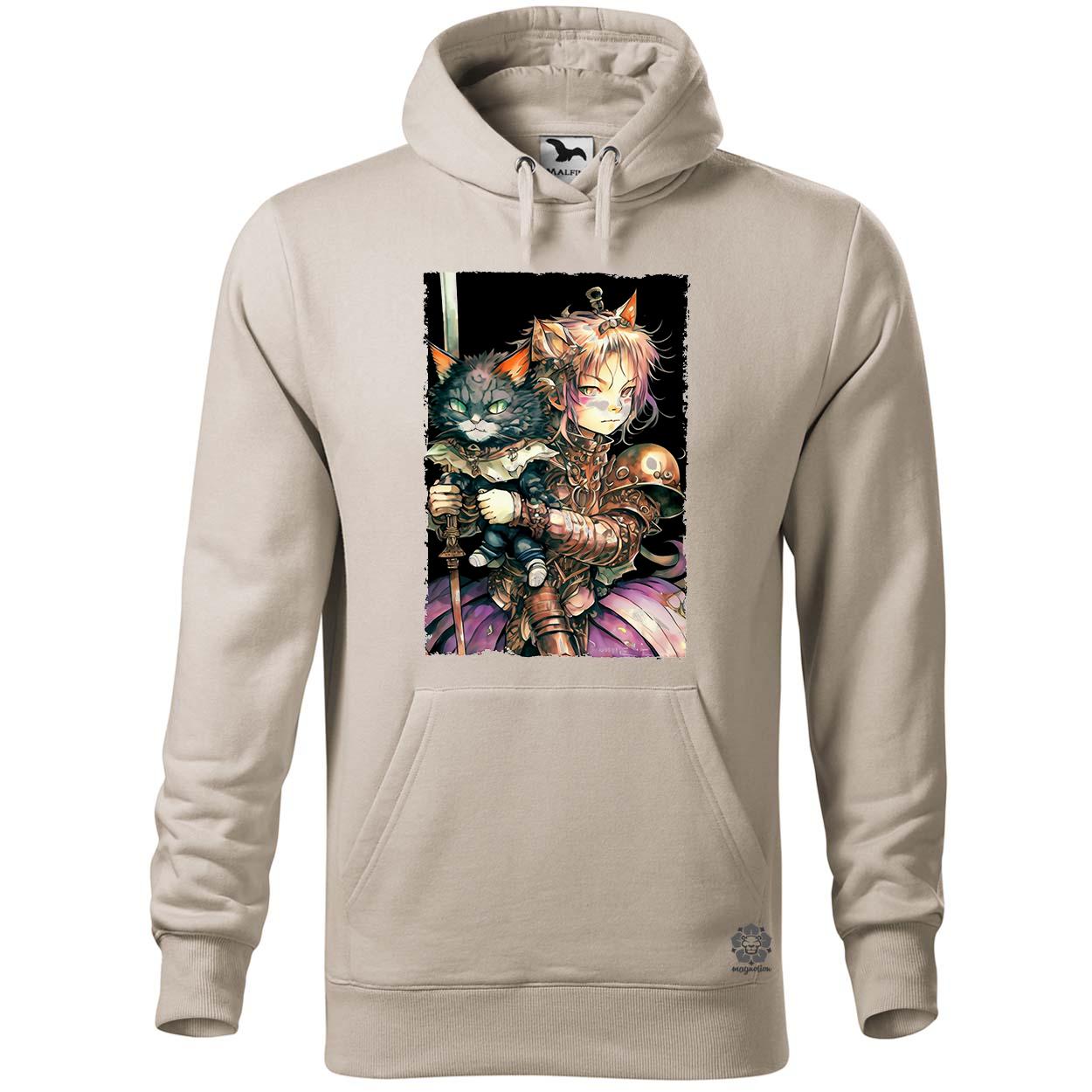 Mesevilág lány és cica avatar v2 egyedi  pulóver 
